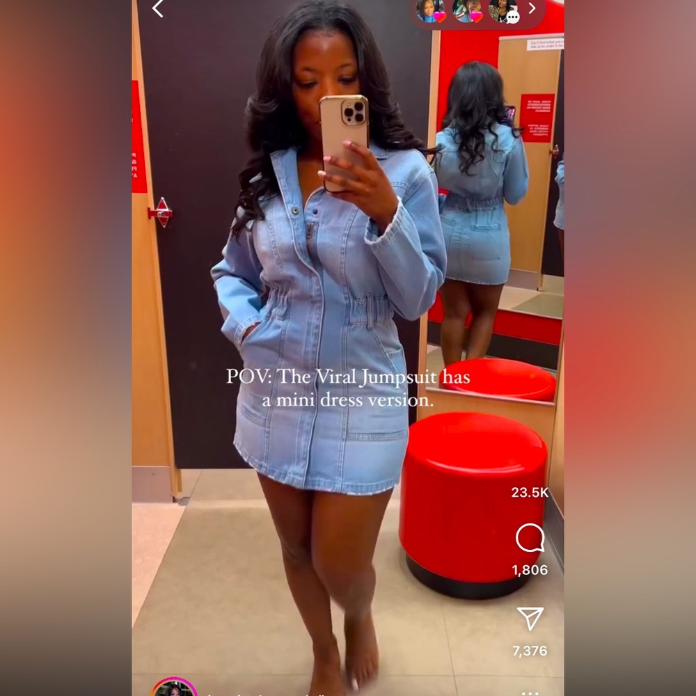 UNIVERSAL THREAD Long Sleeve Denim Shirtdress from Target